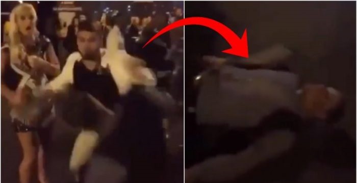 VIDEO: Kẻ say rượu trêu ghẹo vợ của võ sĩ UFC và cái kết sấp mặt