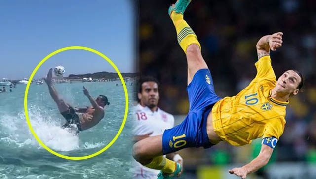 VIDEO: Gần 10 triệu lượt xem Ibrahimovic tái hiện siêu phẩm 'Ngả bàn đèn'