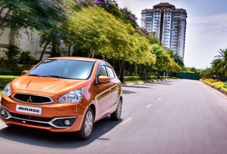 Mitsubishi Mirage giảm 50 triệu VNĐ, thấp gần giá xe Kia Morning