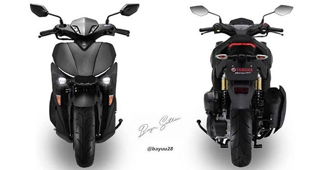 Yamaha Aerox 2021 sắp ra mắt, đe dọa Honda Air Blade