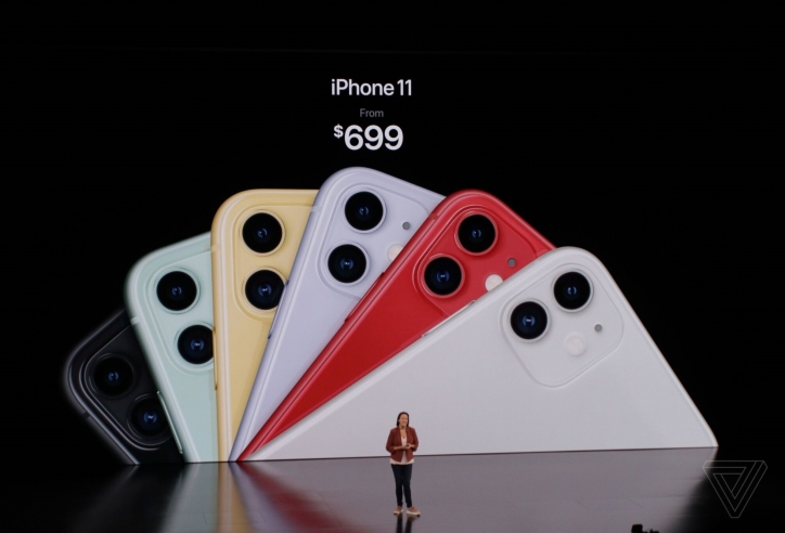 iPhone 11 Chính thức ra mắt, giá từ 699 USD, CPU nhanh hơn, Camera kép