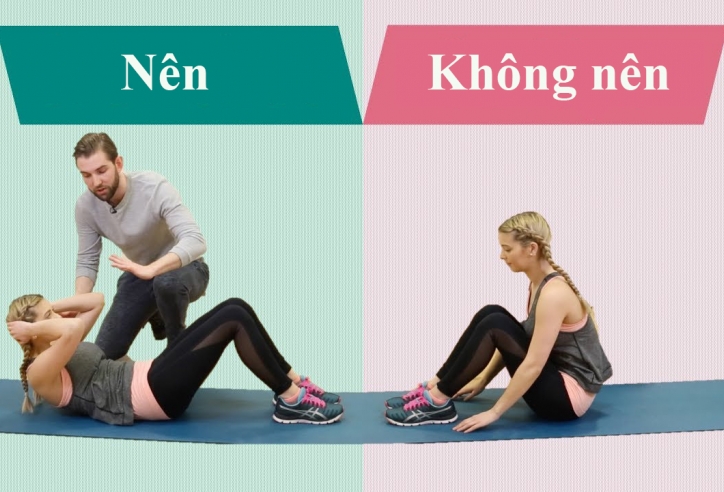 Sai lầm khi tập động tác gập bụng nhiều người mắc phải