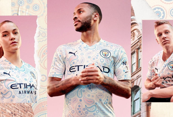 Áo đấu thứ 3 của Man City lại gây bất ngờ với họa tiết độc
