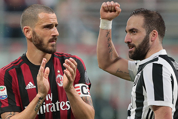 Juventus bán Higuain, mua lại Bonucci