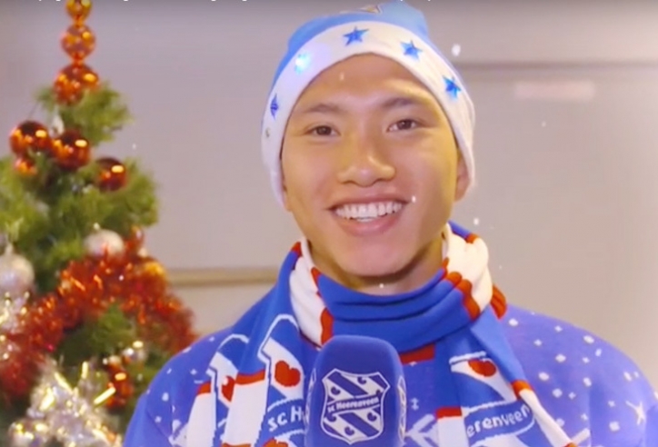 VIDEO: Văn Hậu hạnh phúc đón Giáng Sinh ở Heerenveen