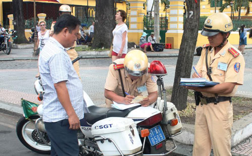 Tổng hợp các mức phạt vi phạm giao thông năm 2019