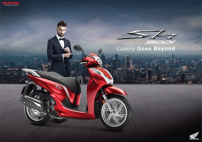 Ra mắt Honda SH300i phiên bản mới bổ sung cảm biến nhiệt độ