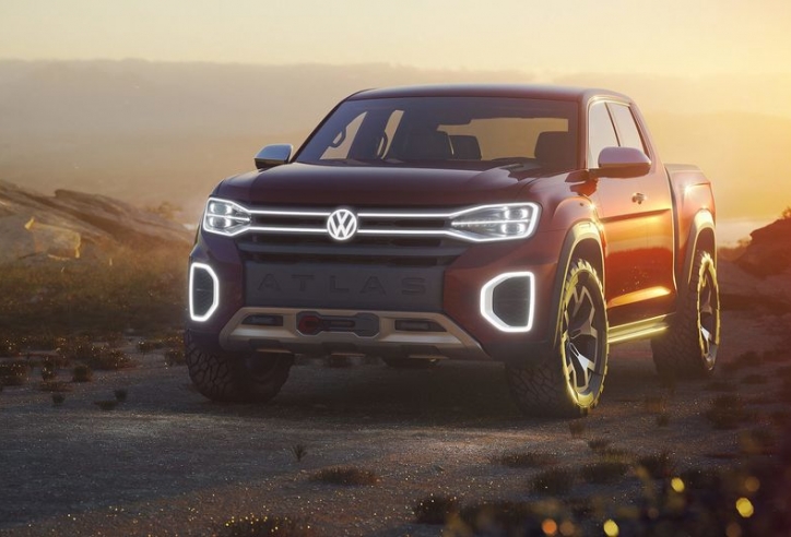 Wolkswagen sản xuất xe bán tải Atlas Tanoak, tham vọng 'hạ bệ' Ford Ranger