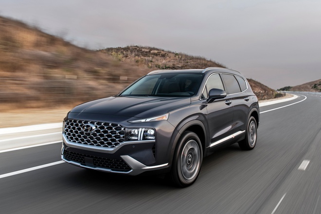 Hyundai SantaFe 2021 bất ngờ lộ thông số động cơ tại Mỹ