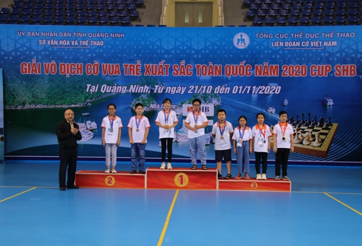 Kết thúc giải Cờ vua trẻ xuất sắc toàn quốc: TP.HCM nhất toàn đoàn