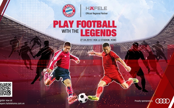 Chân sút huyền thoại của FC Bayern đến Việt Nam, so tài cùng Nguyễn Anh Đức