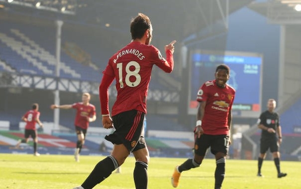 Chấm điểm Everton 1-3 MU: Trận đấu của Bruno
