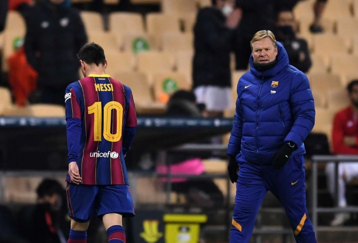 HLV Koeman phá vỡ im lặng về pha bóng tội đồ của Messi