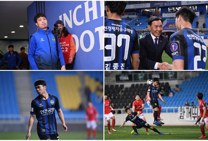 Công Phượng mang diện mạo mới trong ngày Incheon thất bại
