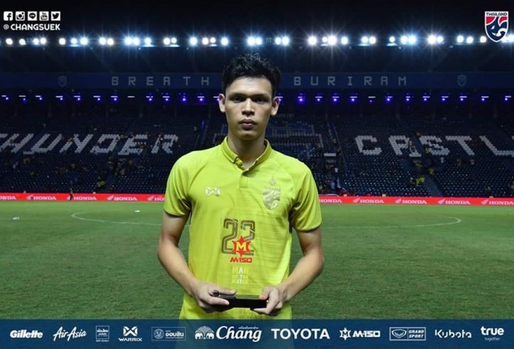 Thái Lan giành giải thưởng cầu thủ xuất sắc nhất trận