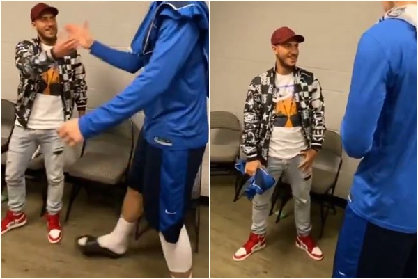 VIDEO: Hazard bị biến thành 'người tí hon' khi gặp fan hâm mộ