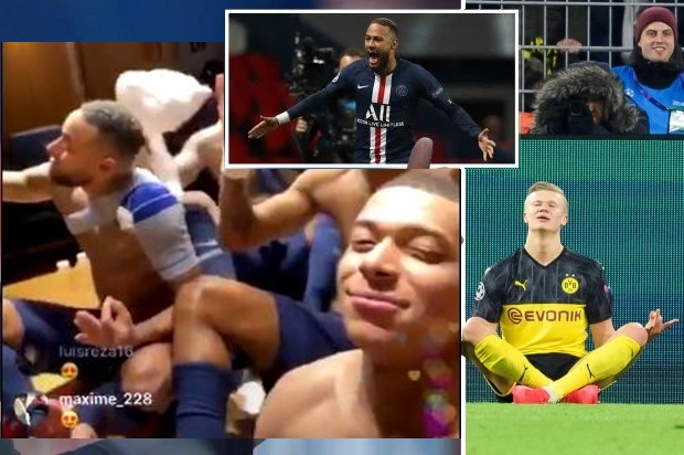VIDEO: Neymar, Mbappe và đồng đội chế nhạo Haaland sau trận PSG vs Dortmund