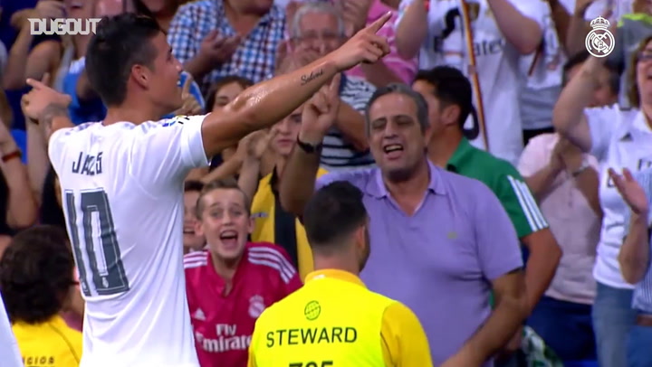 VIDEO: Mục tiêu của MU lập siêu phẩm trong màu áo Real Madrid
