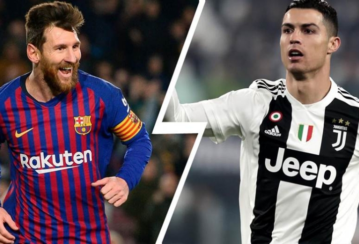 Ronaldo thua toàn diện khi đối đầu với Messi