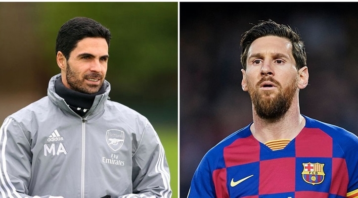 HLV Arsenal chào đón Messi đến chinh phục Ngoại hạng Anh
