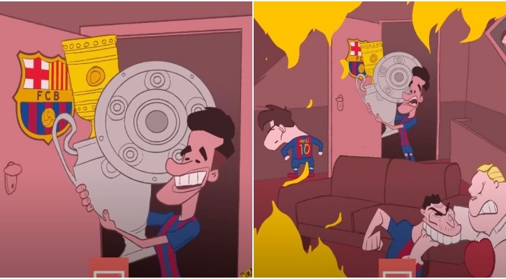 HÀI HƯỚC: Coutinho đem cú ăn ba về Barca giữa cảnh hỗn loạn