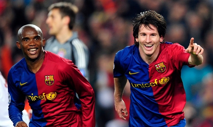 Eto'o: 'Messi như con trai tôi'