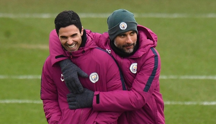 Pep bảo vệ Arteta sau khi Man City đè bẹp Arsenal