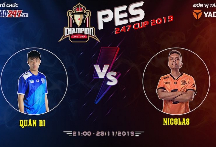 Quân Bi vất vả giành 1 điểm trong ngày ra quân PES 247 Cup