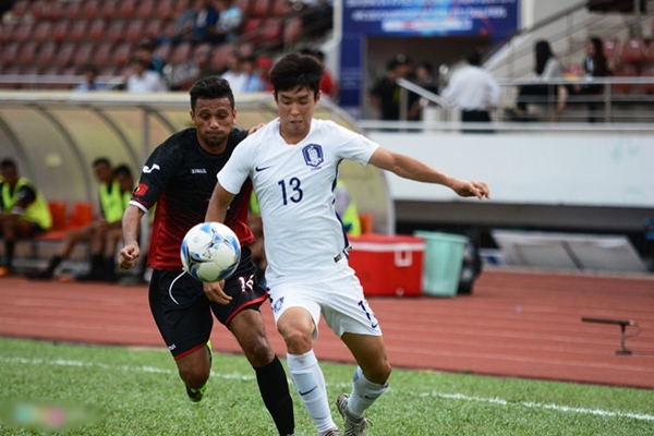 U22 Đông Timor xuất sắc cầm hòa Hàn Quốc