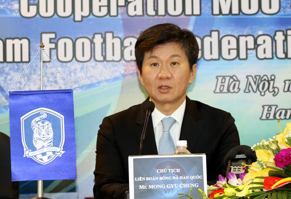 Chủ tịch LĐBĐ Hàn Quốc tin Việt Nam thành thế lực châu Á