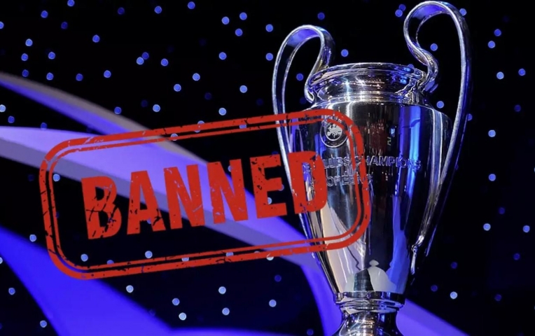 UEFA đã chính thức cấm 5 CLB tham dự Champions League