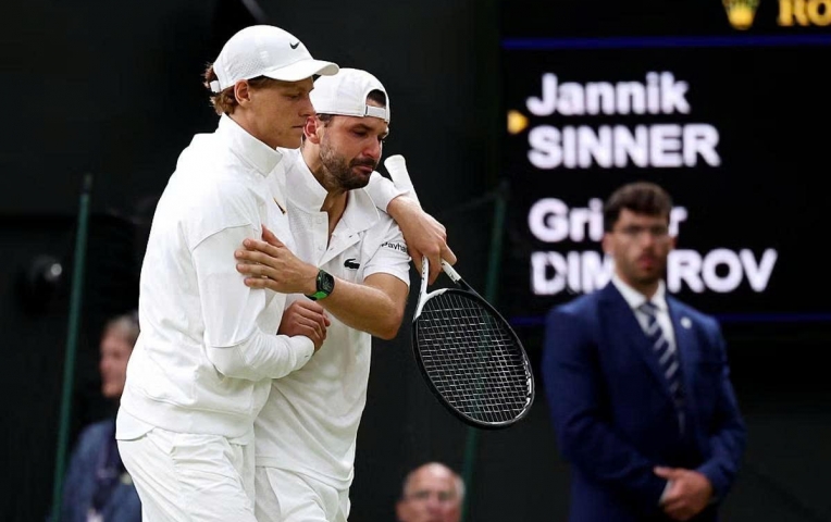 Sinner thất vọng dù giành vé vào tứ kết Wimbledon