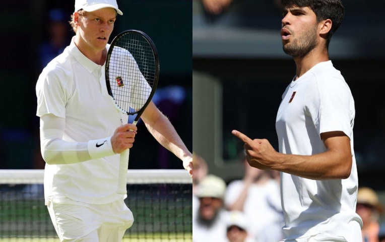Trực tiếp tennis Jannik Sinner vs Carlos Alcaraz, 22h00 hôm nay 13/7