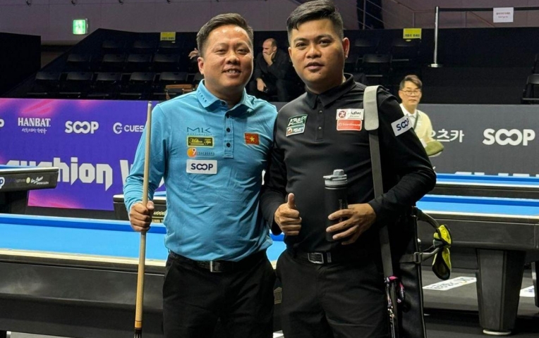 Carom 3 băng Việt Nam sạch bóng cơ thủ ở World Cup Gwangju 2025