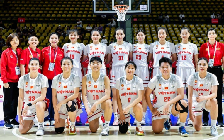 Bóng rổ Việt Nam thua cách biệt chủ nhà Thái Lan ở SEA Games 33