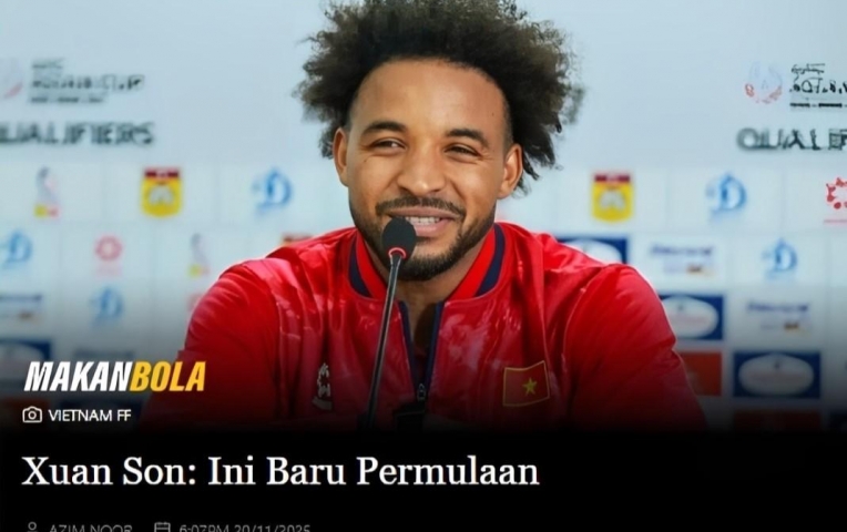 Xuân Son bất ngờ gây sốt trên mặt báo thể thao Malaysia