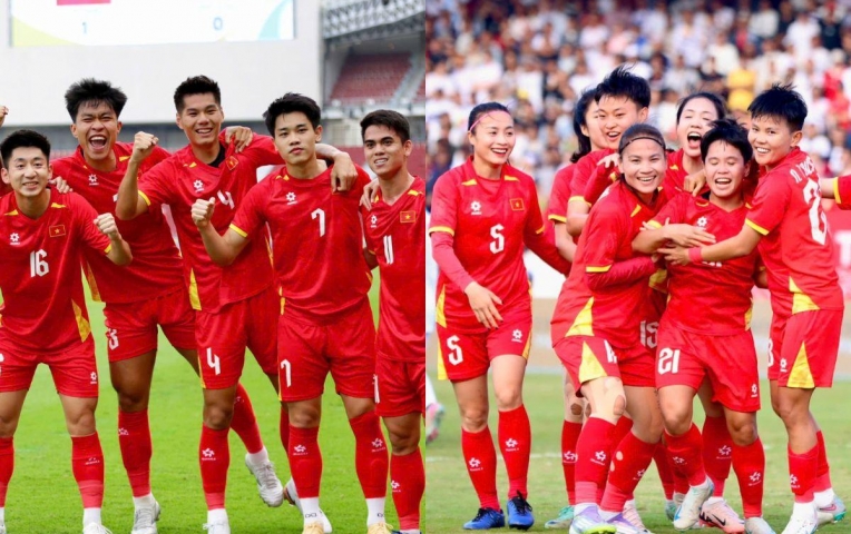 CĐV Thái Lan dậy sóng khi Việt Nam vào chung kết cả nam lẫn nữ