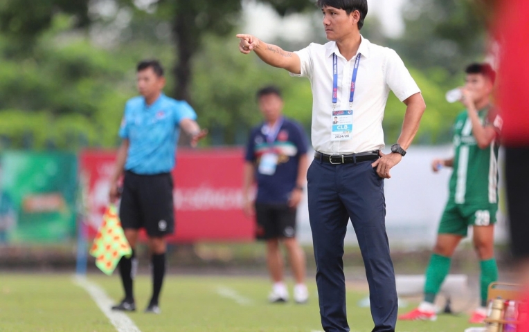 HLV Bình Phước chỉ thẳng mục tiêu duy nhất trận play-off gặp Đà Nẵng
