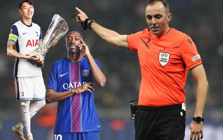 Xác định trọng tài chính trận Siêu Cúp châu Âu 2025 giữa PSG và Tottenham