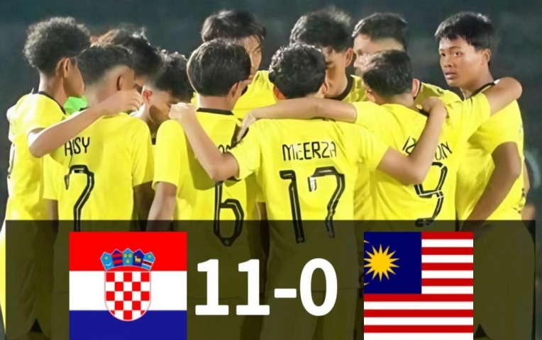 Malaysia thua sốc Croatia 0-11 trước ngày đấu Việt Nam
