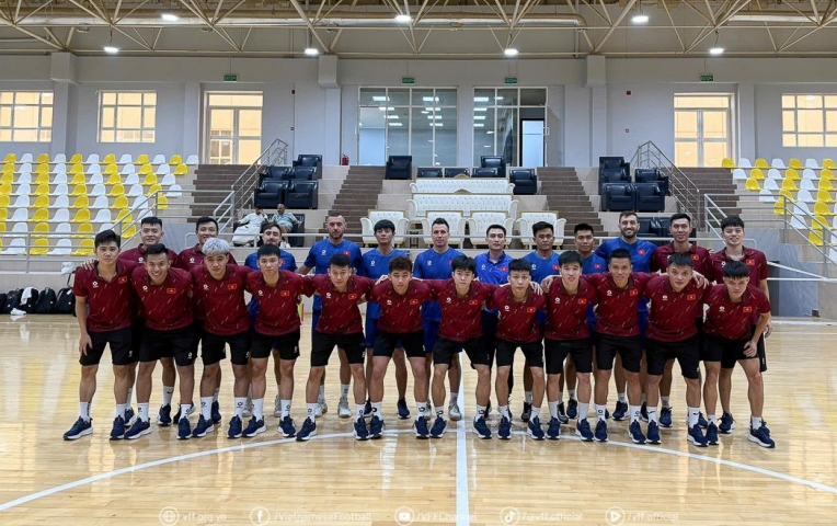 ĐT futsal Việt Nam sẵn sàng cho trận gặp Kuwait