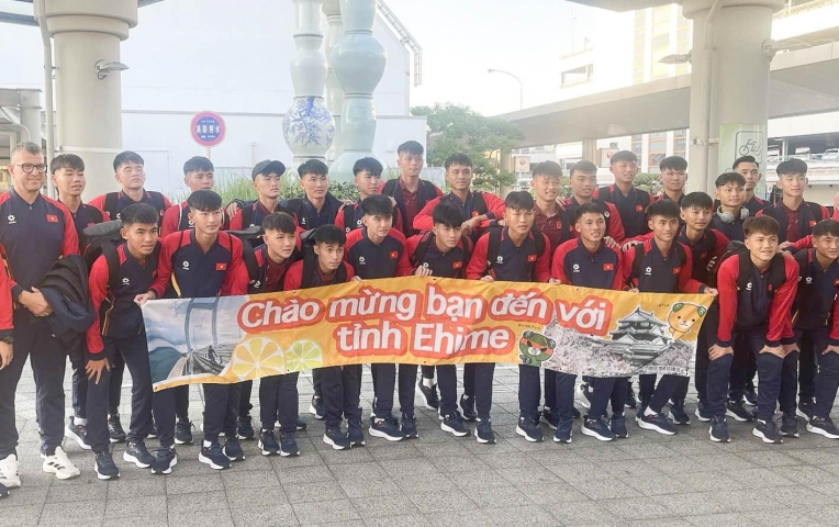U17 Việt Nam có mặt ở Nhật Bản, sẵn sàng cho đợt tập huấn