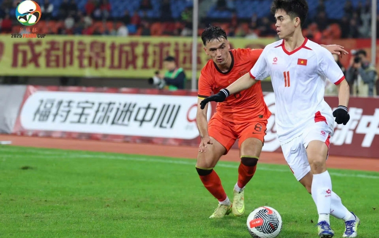 U22 Việt Nam thắng nghẹt thở Trung Quốc ở trận ra quân Panda Cup