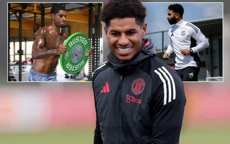 Bị đào thải, Rashford vẫn trở lại MU luyện tập