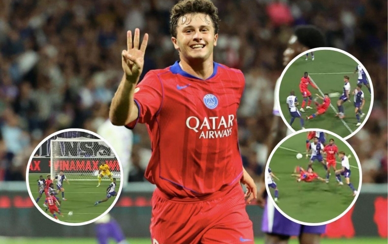 Joao Neves lập hat-trick cho PSG, cả châu Âu phải dè chừng