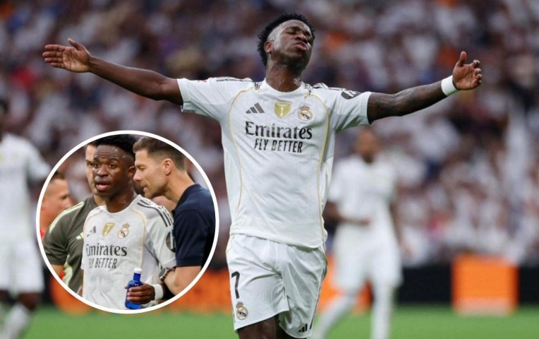 Vinicius bức xúc với quyết định khó hiểu của Xabi Alonso