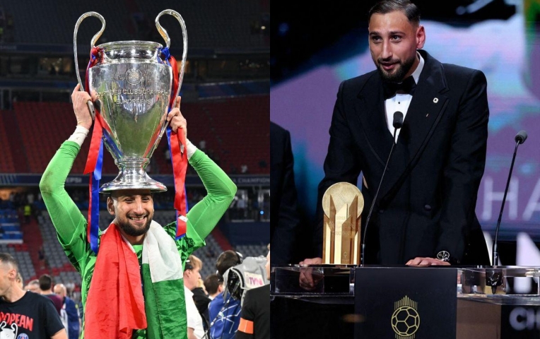 Donnarumma nhắc đến PSG khi được vinh danh thủ môn xuất sắc nhất