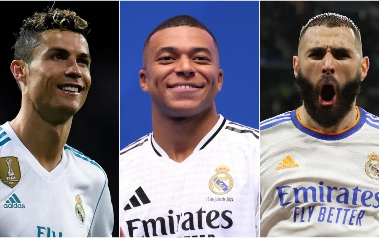 Mbappe vượt mặt 2 huyền thoại Ronaldo và Benzema