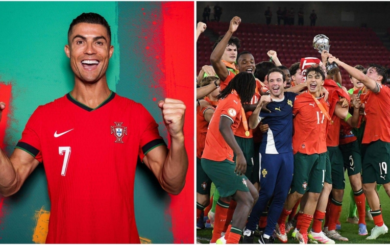 Ronaldo nói đúng 2 từ khi Bồ Đào Nha vô địch Euro