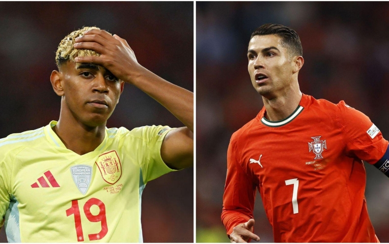 Yamal có cử chỉ không đẹp với Ronaldo